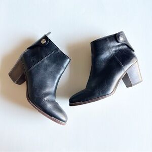 Coach Black Smooth Calf Leather Waldorf Ankle Booties